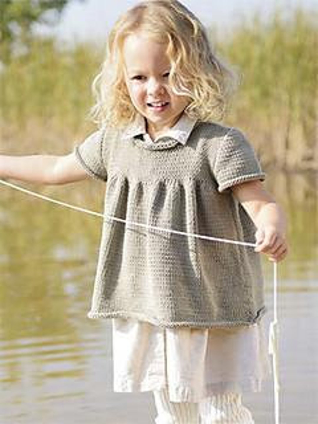Beatrice Knitted Child's Top Digital Pattern - Etsy