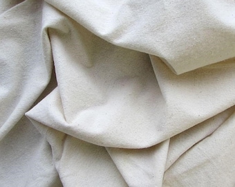 Organic Cotton Flannel, Natural 55"