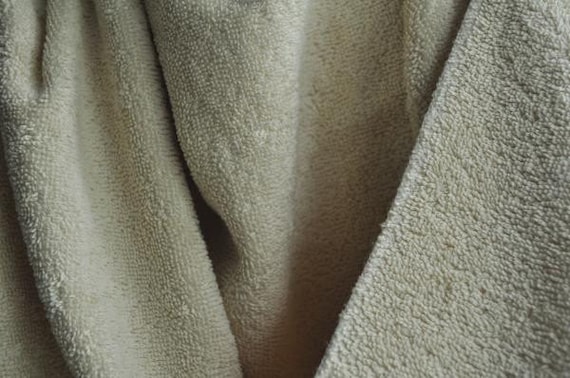 Organic Cotton Terry Cloth, 60 Wide, Natural, Fabric by the Yard 