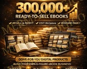 Start a Digital Product Business Instantly | 300,000+ PLR eBooks Bundle | Resell & Rebrand Content Library | Passive Income Starter Kit