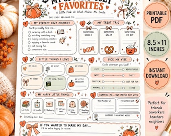Boo Basket Questionnaire Printable, Halloween Favorites Sheet, Boo Basket Planner, Gift Ideas & Budget Tracker, Instant Download PDF