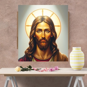 Jesus Cross Stitch Pattern | Modern Religious Embroidery Design (PDF)