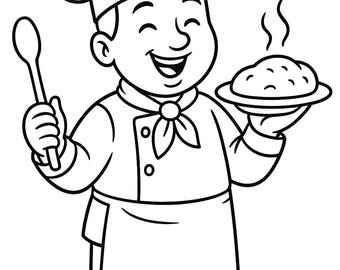 Printable Coloring Book - Professions - 10 Pages - Digital Download