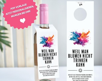 Farewell gift for colleagues, retirees, retirement, farewell colleague, retirement, design your own wine label, retirement, pension