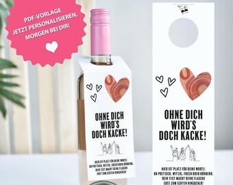 Farewell gift for colleagues, retirees, retirement, farewell colleague, retirement, design your own wine label, retirement, pension