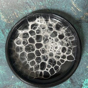 Halloween Spooky Black Plate