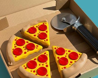 Pizza Slice Fidget Clicker Toy