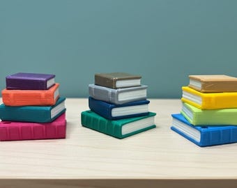 Book Stack Fidget Clicker - Colorful Mini Book Keychain