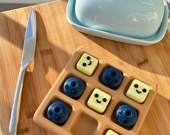 Waffle Tic-Tac-Toe Set: 3D Printed Breakfast Game