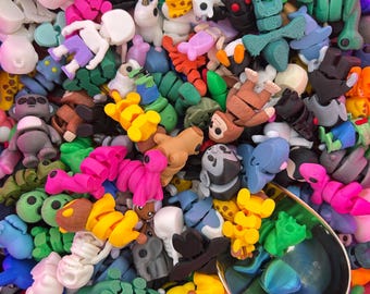 3D Printed PLAground Pal Pack - Mini Articulated Animal Figurines