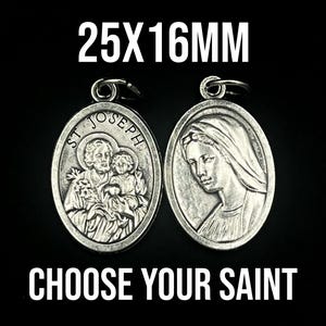 WHOLESALE Saint St Virgin Mary Joseph Medals Pendants Parts Rosary Necklace DIY JEWELRY Catholic Bulk Lot 5 10 15 20 25
