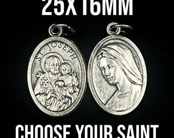 WHOLESALE Saint St Virgin Mary Joseph Medals Pendants Parts Rosary Necklace DIY JEWELRY Catholic Bulk Lot 5 10 15 20 25