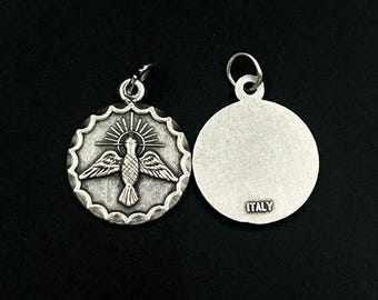 Holy Spirit Dove Catholic Medals For Jewelry LOT WHOLESALE Pendant Charm For Necklace Rosary Bracelet 19mm Diameter