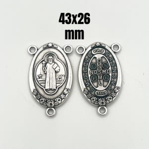 CATHOLIC WHOLESALE MEDALS St Saint Benedict Centerpiece Medal For Rosary Rosaries Parts Religious Jewelry 2 5 10 20 Lot Wholesale Bulk