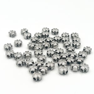 WHOLESALE 50 100 200 Catholic Silver Cross Beads Medals Charms DIY Supplies For Jewelry Rosary Bracelets Making Lot Bulk