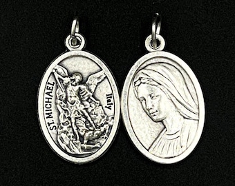 WHOLESALE Saint St Michael Guardian Angel Charms Pendant For Necklace Bracelet Catholic Medals Bulk Lot 5 10 15 20 25