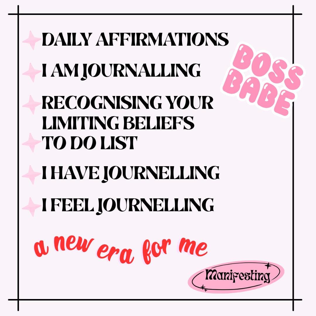 Manifestation Planner Printable, Law of Attraction Journal, Daily ...