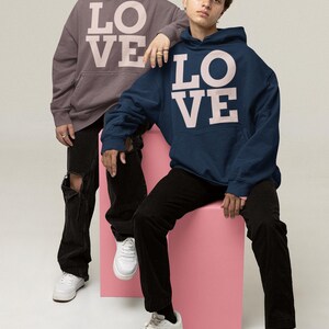 Cute ValentinesGift Unisex Sweatshirt, Valentine&#39;s Day Crewneck, Love Jumper, Heart Print Pullover, Romantic Sweater
