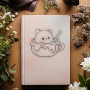 Carnet cartonné chat mignon - Design bien pensé pour les esprits créatifs