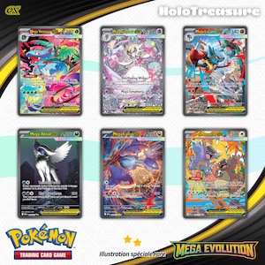 Méga Évolution - Pokémon - Méga Florizarre - Gardevoir - Lucario - Absol - Latias - Kangourex EX - Version Anglaise - Holographique - Proxy