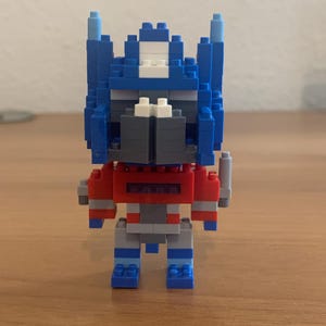 Robotic Leader - Autobot Block Hero Figure Collectible | Transformable Robot Brick Style | Nostalgic Fan Building Toy, assembly toy VINTAGE