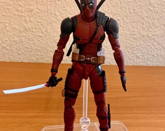 Mercenary MINIFIGURE | Hilarious Anti-Hero Collectible | Funny Superhero Gift | Unique Action Figure | Comic Fan Art - Red and Black Katanas