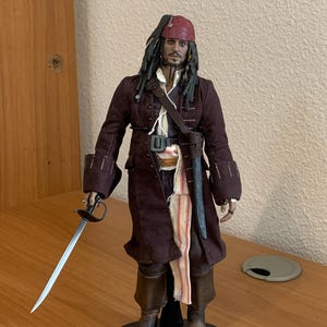 Sea Rover Captain Figure | Swashbuckler Action Figurine | Caribbean Adventure Collector&#39;s Item | Fantasy Pirate Art