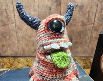 Handmade Crochet Blob Monster | Amigurumi | Fantasy | Elf | Fairy Creature | by FatCat Designs