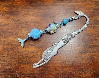 GORGEOUS Beaded Metal Bookmark Mermaid | Keychain| Glamorous FatCatDesigns