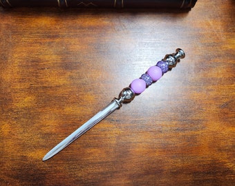 GORGEOUS Beaded Metal Letter Opener | Desk Supplies | Glamorous FatCatDesigns