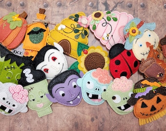 Wool Felt MAGNETS| Handmade by FatCat Designs | Fun | Great Gift