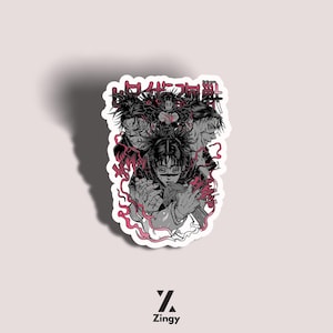 Anime-Inspired Kiss-Cut Stickers, Cool Stickers for Laptops, Stickers for Water Bottles, Unique Gift for Fans, Art Stickers for Collecting