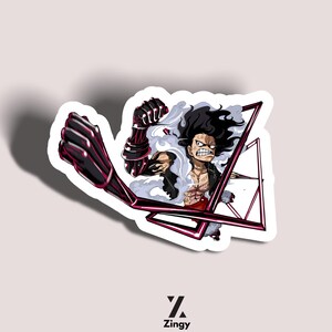 Juego de pegatinas de anime de Luffy de One Piece, pegatinas troqueladas para portátil, álbumes de recortes, botellas de agua, diarios y decoración.