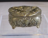 vintage Golden Hearts Box made in Japan