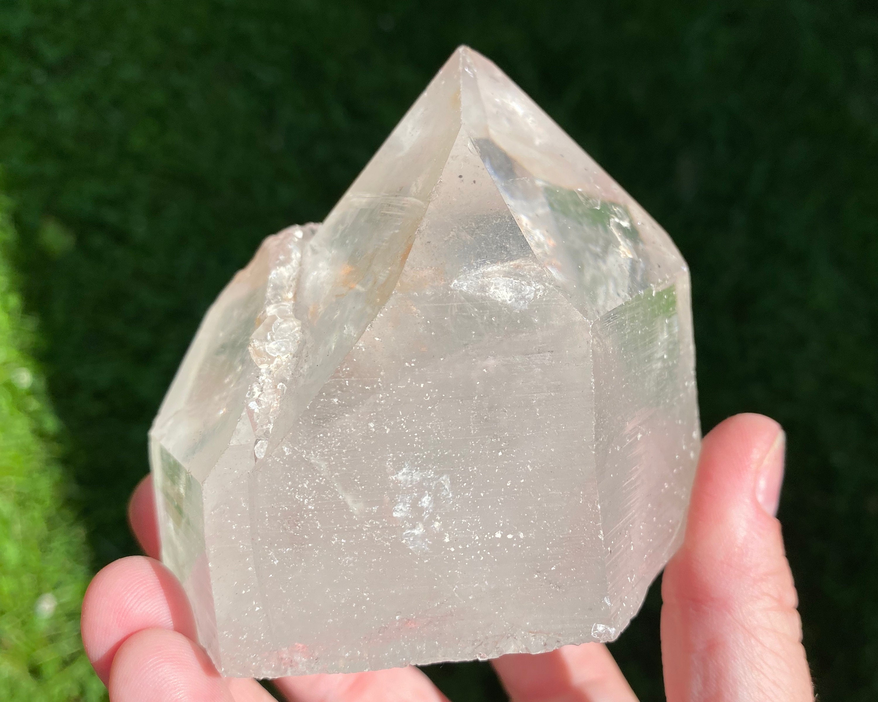 【高透明】レムリアンクォーツ　ブラジル産 ブラジル産レムリアン水晶、磨きクリアクォーツ【原石：ブラジル