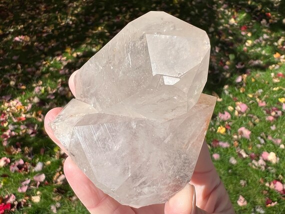 クリアクォーツ　クラスター　天然石　ブラジル産　置物 ブラジル産クリアクォーツクラスター #35 クォーツクリスタル