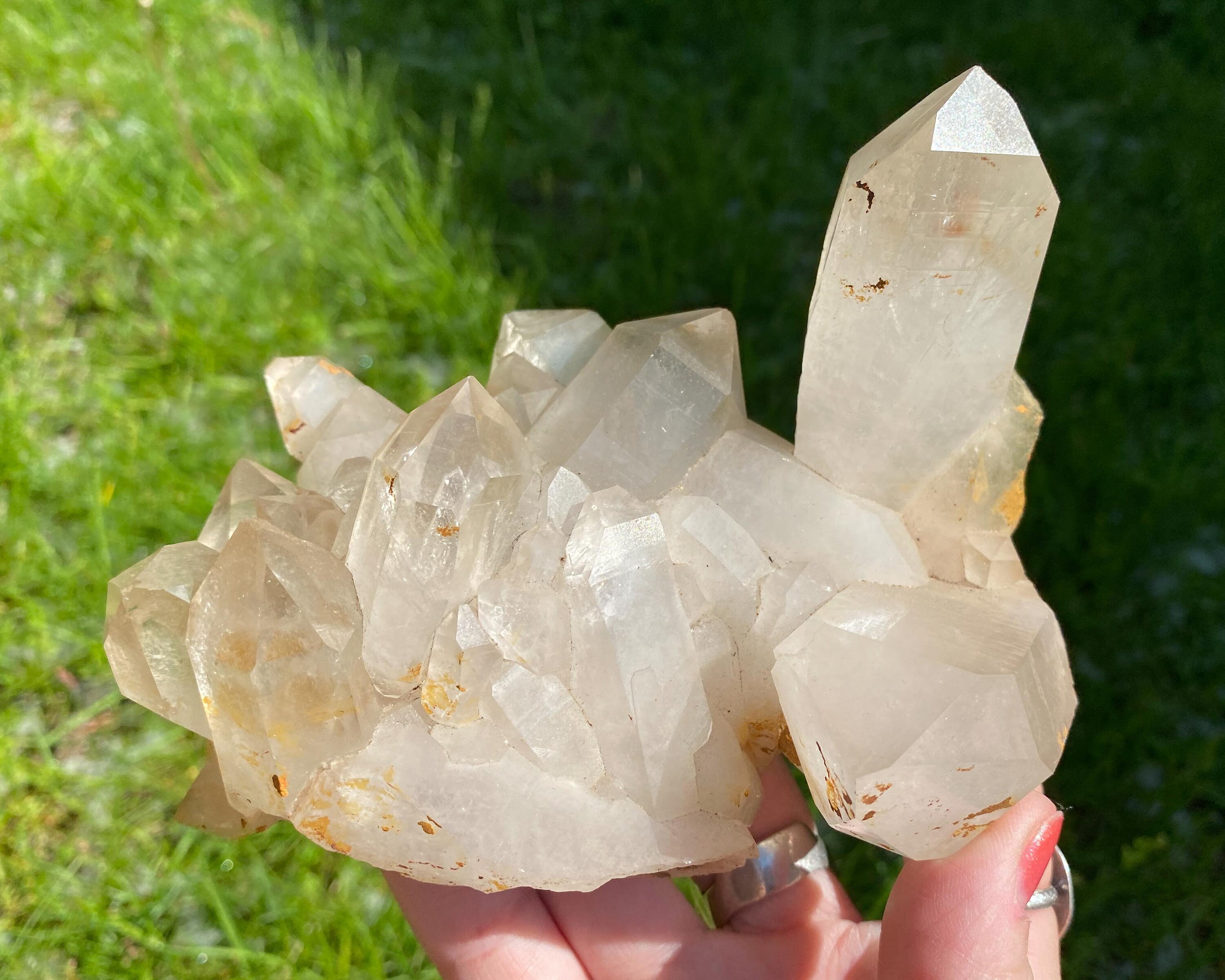 ブラジル産クリアクォーツクラスター #39 大型クォーツクリスタル