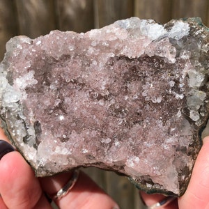Amethyst Druzy Flower Cluster,  Amethyst Cluster, Rosette Light Pink Purple, Flower Amethyst, Birthday Gift for Mom, February Birthstone DF