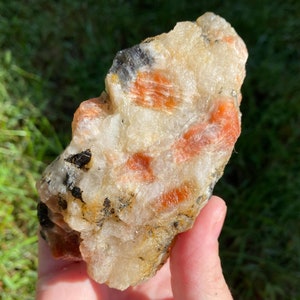Rough Confetti Sunstone with Iolite from India,  Raw Sunstone and Iolite Stone #1