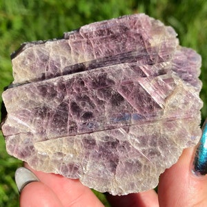 Aglomerado de Lepidolita Grossa de 2,9&quot; / Cristal de Mica de Lítio Roxo Natural nº 7