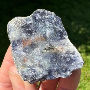Rough Sunstone with Iolite #2 Raw Crystal, Bloodshot Iolite, Blue Cordierite, Birthday Gift for Her, Gift for Him, Third Eye Chakra Stone
