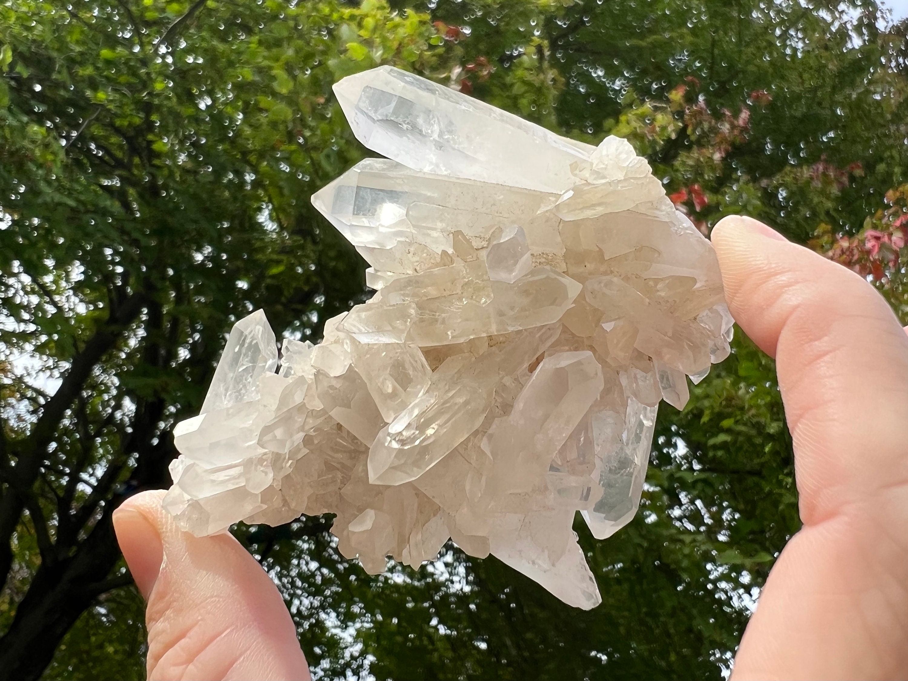 ブラジル産クリアクォーツクラスター #10 両頭型小粒クリスタル