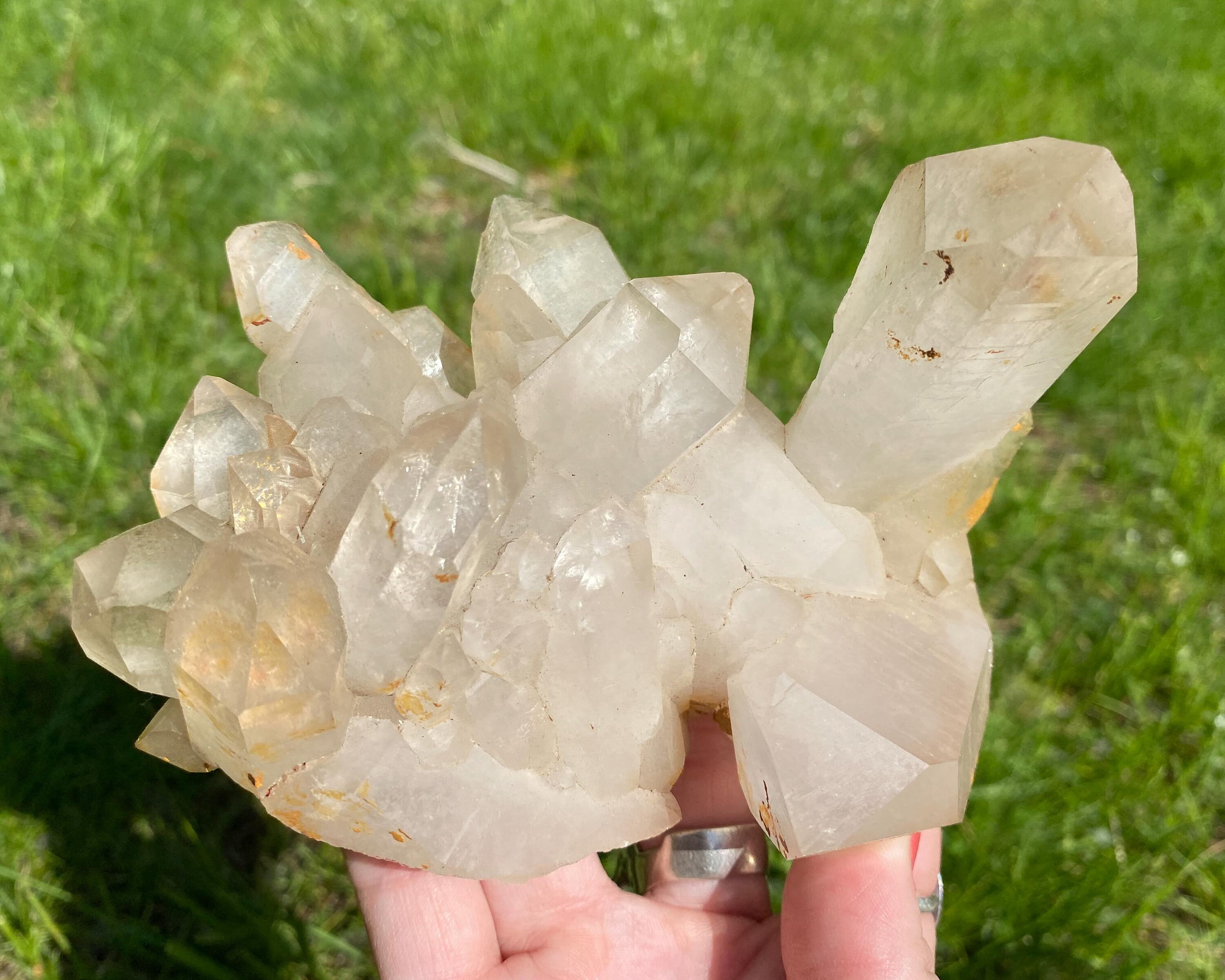 ブラジル産クリアクォーツクラスター #39 大型クォーツクリスタル