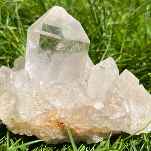 Clear Quartz Cluster from Brazil, Large Quartz Cluster, Quartz Crystal Cluster, Home Decor, Crystal Decor, Witchy Gift, Gift for Mom #76
