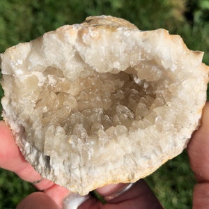 Géode de calcite scintillante du Maroc #7