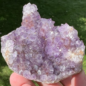Amethyst Stalactite Crystal Cluster: Uruguayan Purple Druzy, February Birthstone #12