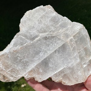 17,8 cm Selenit Ladeplatte, große Selenit Platte, klare Selenit Platte aus Utah #6
