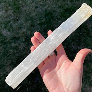 10.7&quot; Large Selenite Stick from Morocco  Huge Selenite Large Crystal Stick #3