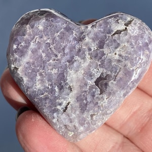 Sparkly Grape Agate Heart #11 Druzy Crystal Cluster, Semi-Polished Purple Botryoidal Chalcedony with Druzy Quartz, Witchy, Gift for Mom, Her