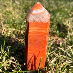 5.2&quot; Carnelian Tower, Carnelian Point, Carnelian Stone, Large Carnelian Agate, Home Decor, Gift for Her, Crystal for Fertility, Virgo Leo 10